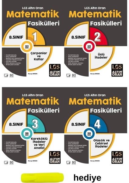 Altın Oran 8. Sınıf Matematik 1.dönem Konuları 4 Fasikül