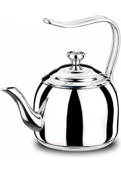 3.5 L Çelik Çaydanlık, Gümüş Renk, Dayanıklı ve Şık Tasarım