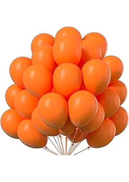 Metalik Balon 10'lu ( Turuncu)