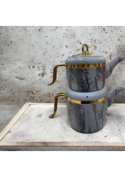 Gri Granit Çaydanlık Takımı, 2-2.99 L, Aile Boyu, Şık ve Dayanıklı Tasarım modelleri