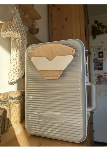 İnci Beyazı Filtre Kahve Kağıdı Tutucu, 225 ml, şık ve kullanışlı tasarım modelleri