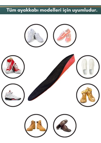 36-40 009 Boy Uzatan Tabanlık Tek Boy Kesilebilir 3cm 36-42 Poliüretan Boy Uzatma modelleri