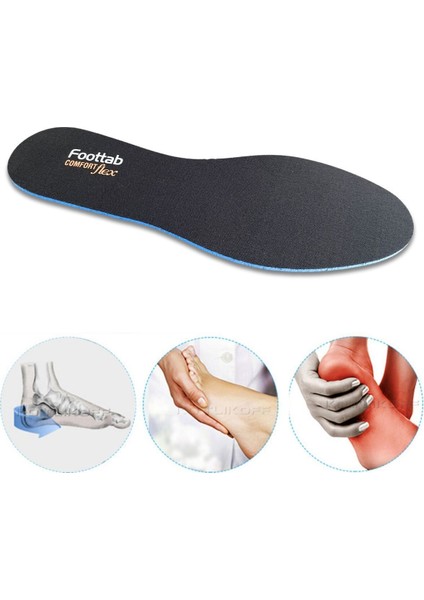 Poliüretan Comfortflex Siyah Bez Ayakkabı Tabanlığı, Yumuşak Tabanlık, Spor, Klasik, Ayakkabı Taban