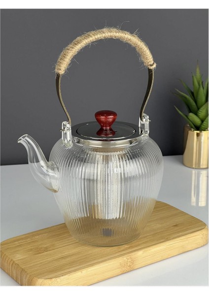 Şeffaf 1100ml Cam Demlik, ısıya dayanıklı, şık ve kullanışlı tasarım fiyatları