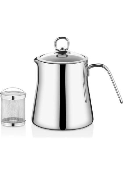 Tekno Trust Burcummm Falez Paslanmaz Çelik Bitki Çayı Demliği 800 Ml.
