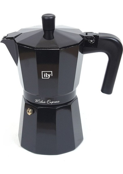 Moka Pot Siyah 6 Cup 300 ml