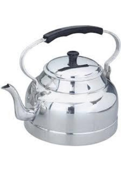 Beyaz 1,1 L alüminyum üstten saplı çaydanlık, dayanıklı ve şık tasarım