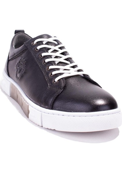 DMA08-920 Siyah Ortopedik Günlük Erkek Deri Ayakkabı