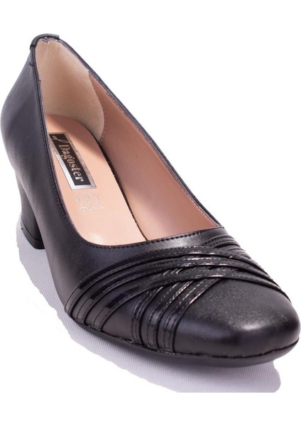 DZA07-7268641 Siyah Klasik Topuklu Kadın Ayakkabı