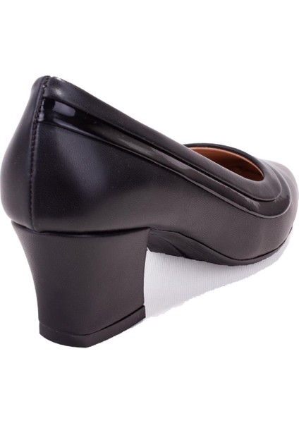 DZA07-725505 Siyah Klasik Topuklu Kadın Ayakkabı fırsatları