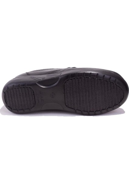 DZA07-122042631 Siyah Ortopedik Günlük Kadın Deri Ayakkabı fırsatları