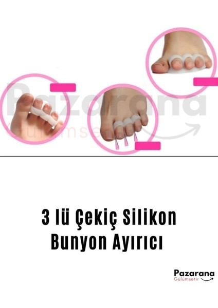 Silikon Çekiç Parmak Ayırıcı Yastık Çekiç Desteği modelleri