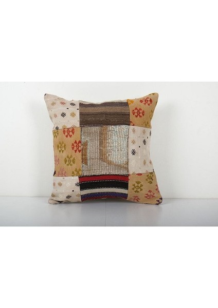 Patchwork El Dokuma Kilim Kırlent Kılıf (Içliksizdir)