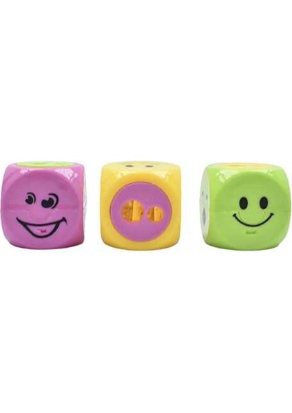 Emoji Çift Göz Kare Kalemtraş 4966