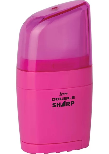 Double Sharp Silgili Kalemtraş Pembe