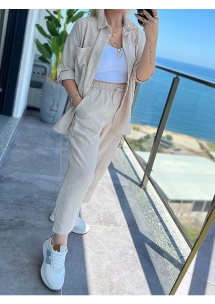 Gömlekli, Balon Pantolonlu Ikili Takım