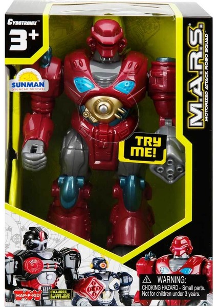 Happy Kid M.a.r.s. Işıklı Yürüyen Robot 57674 Kırmızı