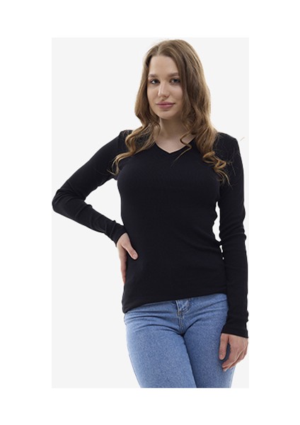 V Yaka Body Sweatshirt