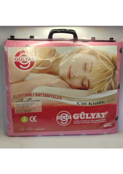 Pamuk Polyester Çift Kişilik Elektirikli Battaniye 115X155 115 x 160 Mavi