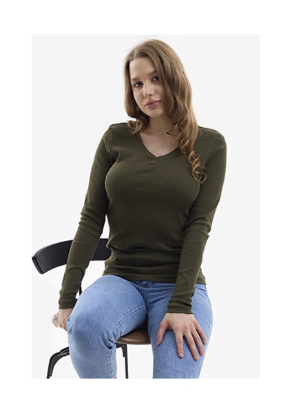 V Yaka Body Sweatshirt