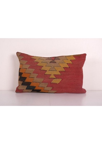 Çizgili El Dokuma Kilim Kırlent Kılıf (Içliksizdir)