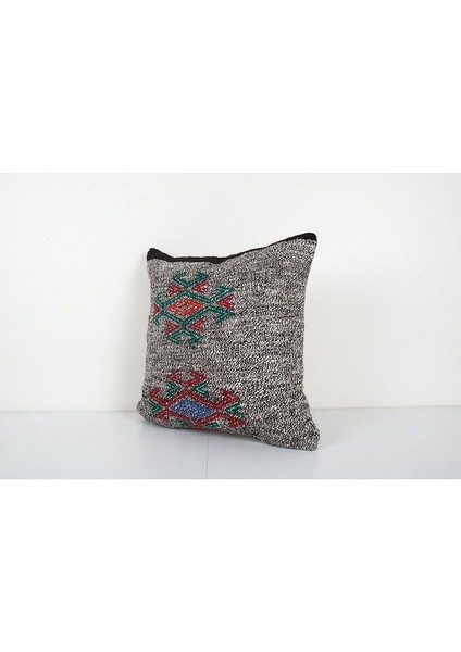 Geometrik Desenli El Dokuma Kilim Kırlent Kılıf (Içliksizdir) modelleri