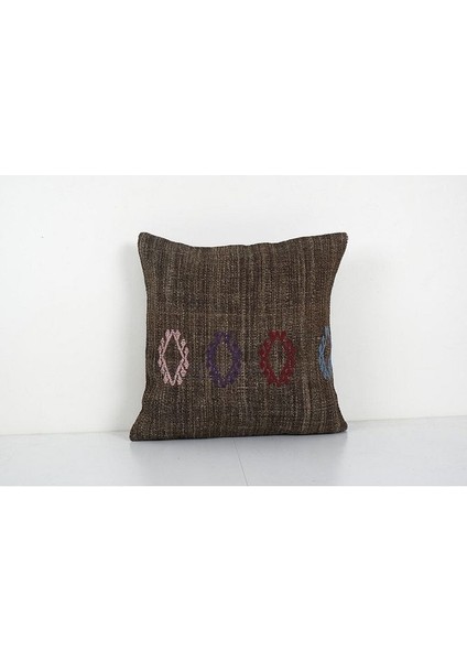 Geometrik Desenli El Dokuma Kilim Kırlent Kılıf (Içliksizdir)