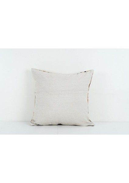 Kahverengi Renkli Geometrik El Dokuma Kilim Kırlent Kılıf (Içliksizdir) 56 x 56 cm fırsatları