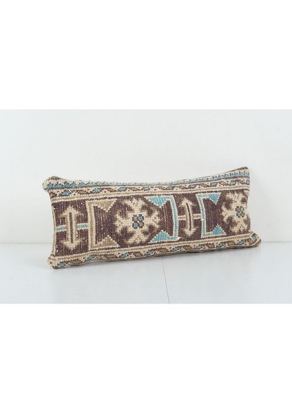 Kahverengi Renkli Geometrik El Dokuma Kilim Kırlent Kılıf (Içliksizdir) 27 x 70 cm fiyatları