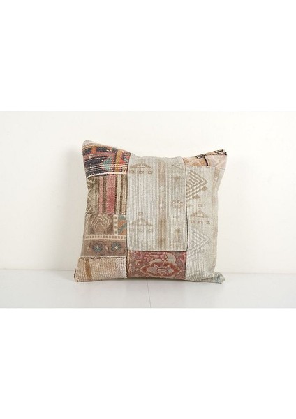 Patchwork El Dokuma Kilim Kırlent Kılıf 44 x 46 cm (Içliksizdir)