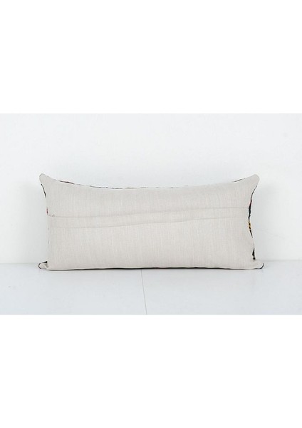 Kahverengi Renkli Geometrik El Dokuma Kilim Kırlent Kılıf (Içliksizdir) 27 x 60 cm fırsatları