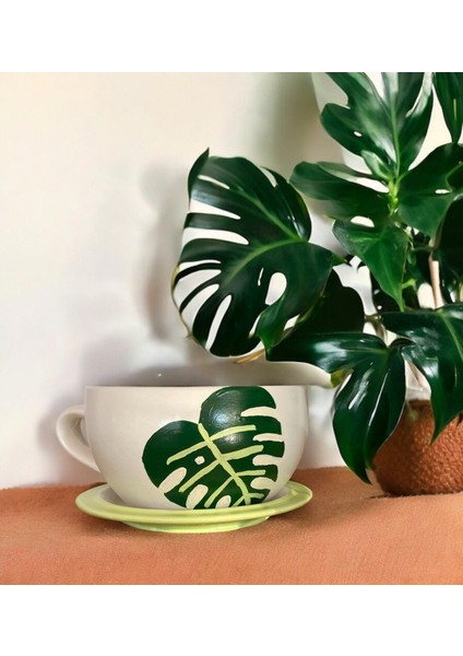 Devetabanı El Yapımı Beton Büyük Fincan Saksı modelleri