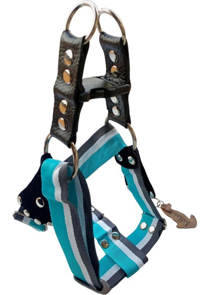 Köpek göğüs tasması hakiki deri yumuşak saten kolon orta ırk genişlik:3,5cm göğüs ölçüsü:45-80cm ayarlamalı dog harness GT5-16 fiyatları