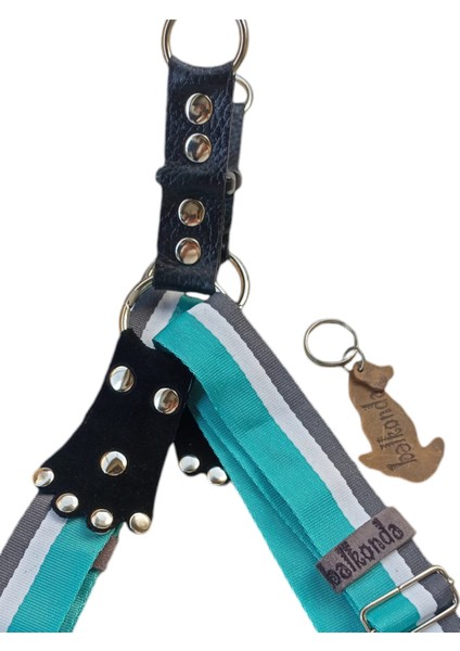 Köpek göğüs tasması hakiki deri yumuşak saten kolon orta ırk genişlik:3,5cm göğüs ölçüsü:45-80cm ayarlamalı dog harness GT5-16 fırsatları