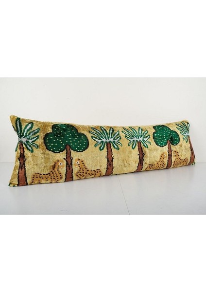 Sarı Renkli Hayvan Motifli Kadife Ikat Yastık Kılıfı (Içliksizdir) fiyatları