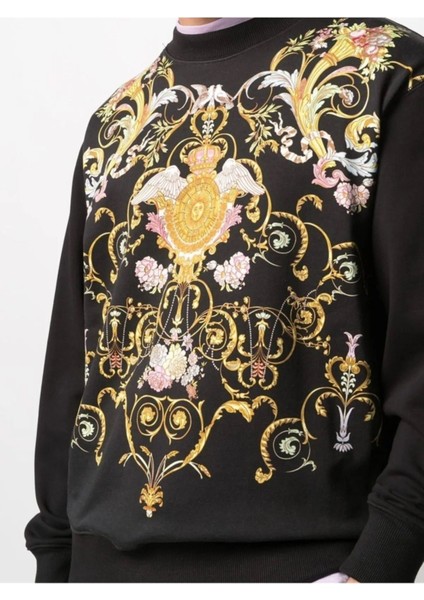 Versace Jeans Couture Jeans Couture Full Printed Art Siyah Sweatshirt