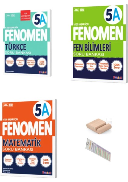 5. Sınıf Fenomen A Soru Bankası Türkçe – Matematik – Fen Bilimleri 2025 - Telefon Tutucu