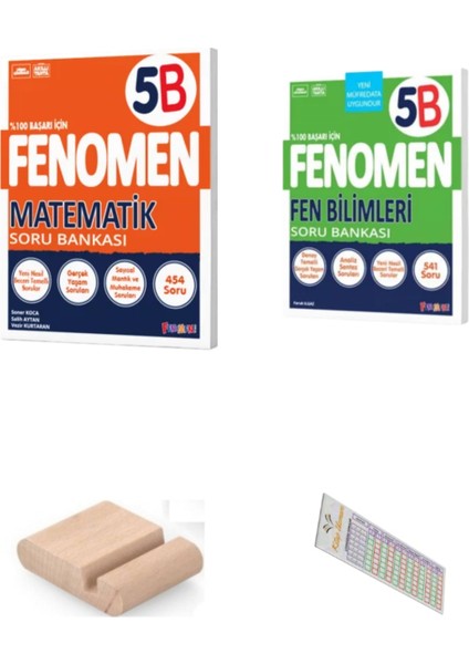 5. Sınıf Fenomen B Matematik - Fen Bilimleri Soru Bankası - Telefon Tutucu