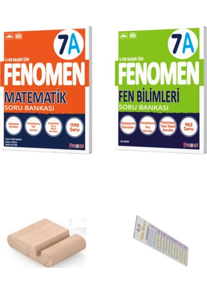 7. Sınıf Fenomen A Matematik – Fen Bilimleri Soru Bankası - Telefon Tutucu – Soru Çözüm Ayracı