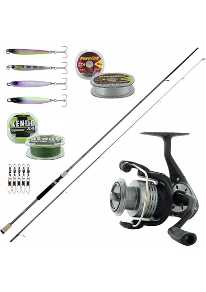Okuma Profesyonel Lrf Seti Okuma Wave Power 213 cm 0-8 gr Lrf Kamışı&okuma Revenger Rv-25 Fd Olta Makinesi