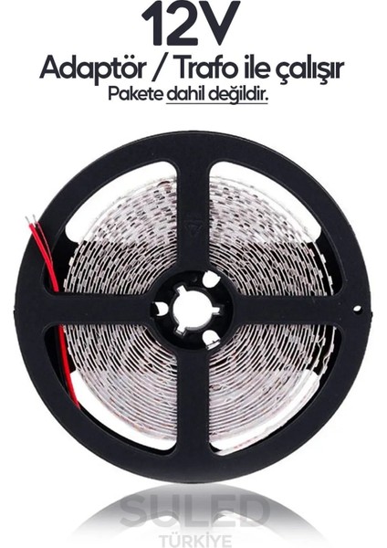 Şerit LED 5 Metre 3 Çipli Pro Ambiyans Aydınlatma Mutfak Salon Yatak Odası Şerit LED Işık