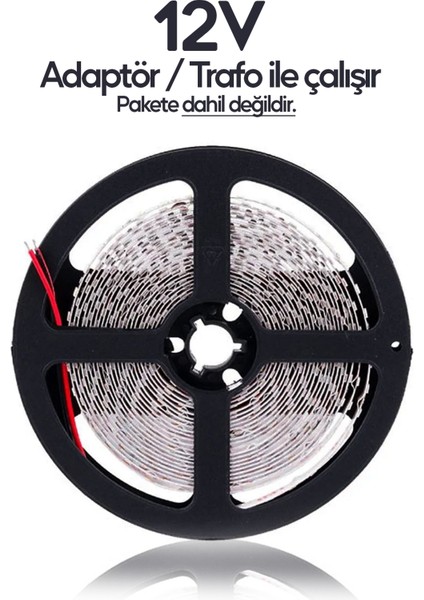 Şerit LED 5 Metre 3 Çipli Pro Ambiyans Aydınlatma Mutfak Salon Yatak Odası Şerit LED Işık