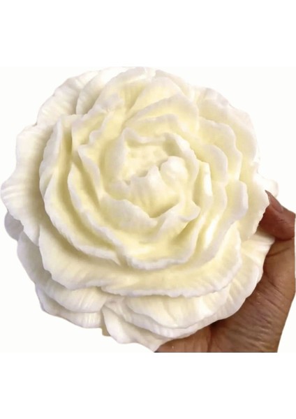 3 Boyutlu 14CM Büyük Gül Şakayık Çiçek Silikon Kalıp K-1299 fırsatları