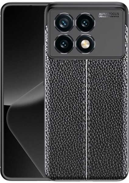 Xiaomi 15 Silikon Kılıf Deri Desenli Kamera Korumalı Darbe Emici Kapak