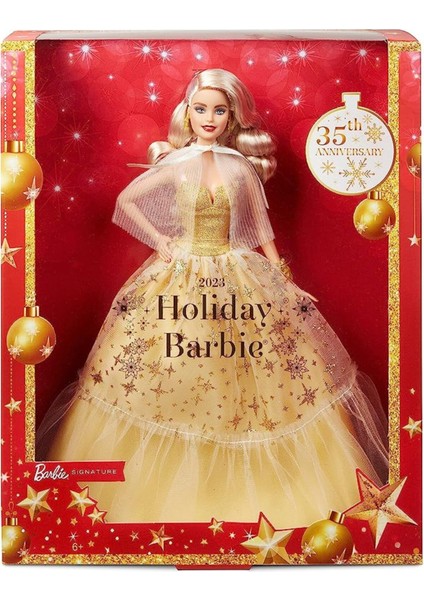 2023 Mutlu Yıllar Bebeği Yeni Yıl Barbie Sarışın 35. Yıl Barbıe