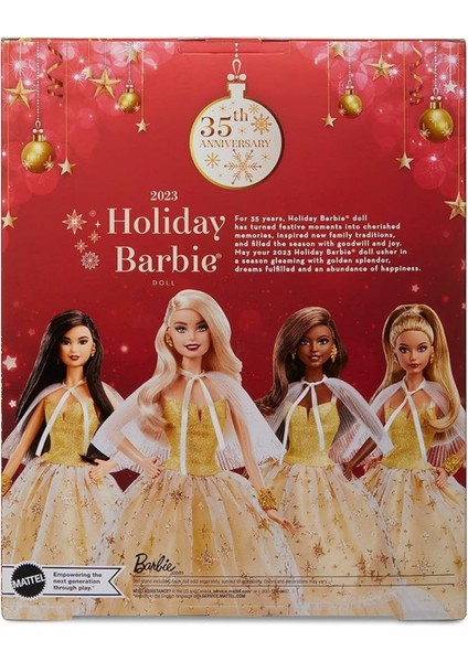 2023 Mutlu Yıllar Bebeği Yeni Yıl Barbie Sarışın 35. Yıl Barbıe