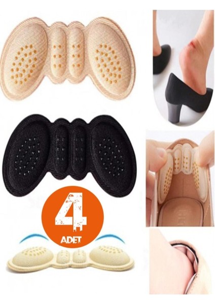 4 Adet Ayakkabı Topuk Vurma Önleyici Havalı Dolgulu Sünger Ped fırsatları
