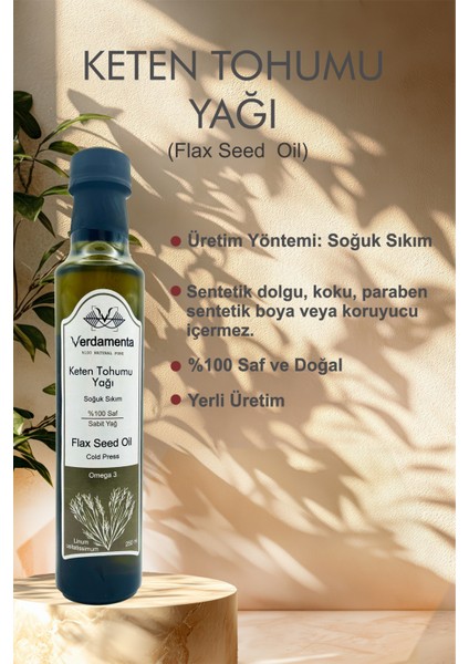 Keten Tohumu Yağı %100 Doğal Soğuk Sıkım 250ML Yağ fiyatları