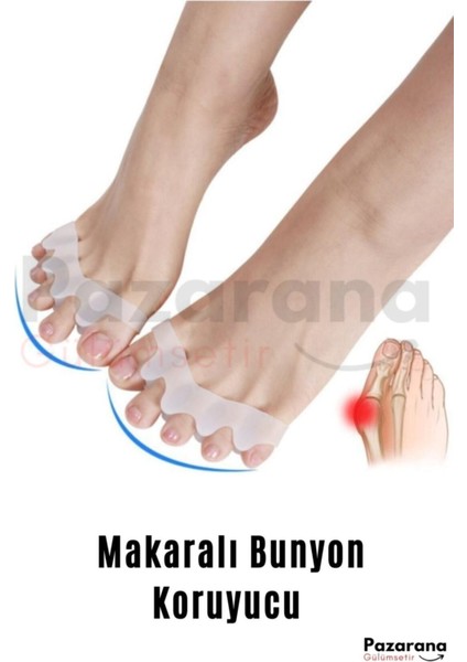 Ayak 5 Parmak Ayırıcı Makaralı Bunyon Silikon Geçmeli Gece Aparatı indirimleri