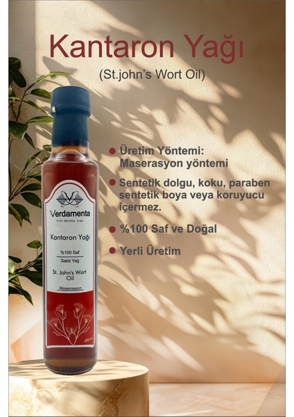 Sarı Kantaron Yağı Kantoron Yağı Içilebilir 250 Ml. Kantaron Yağı 250 cc